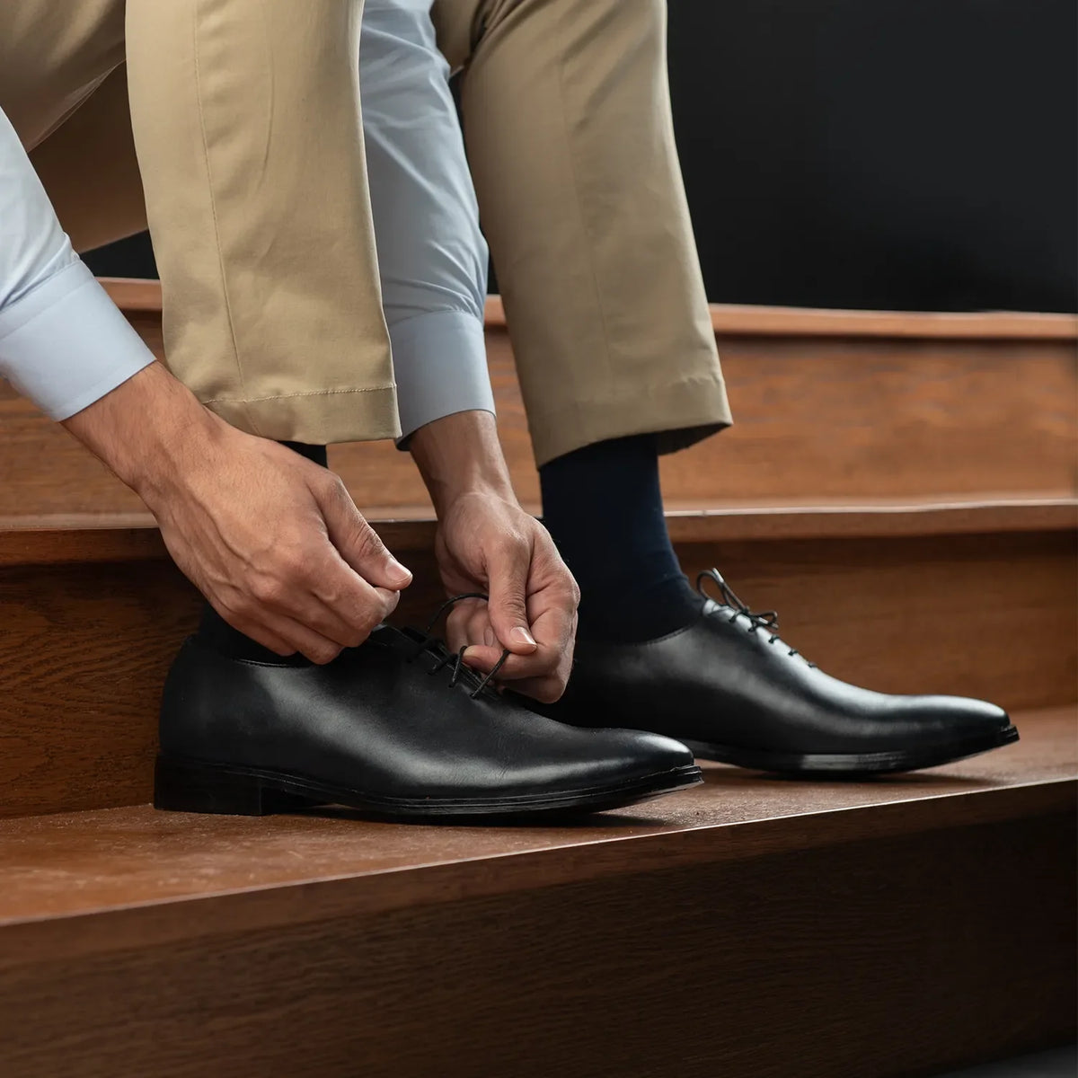Orlaven Director Wholecut Zwart Leren schoenen voor Heren footwear image 10