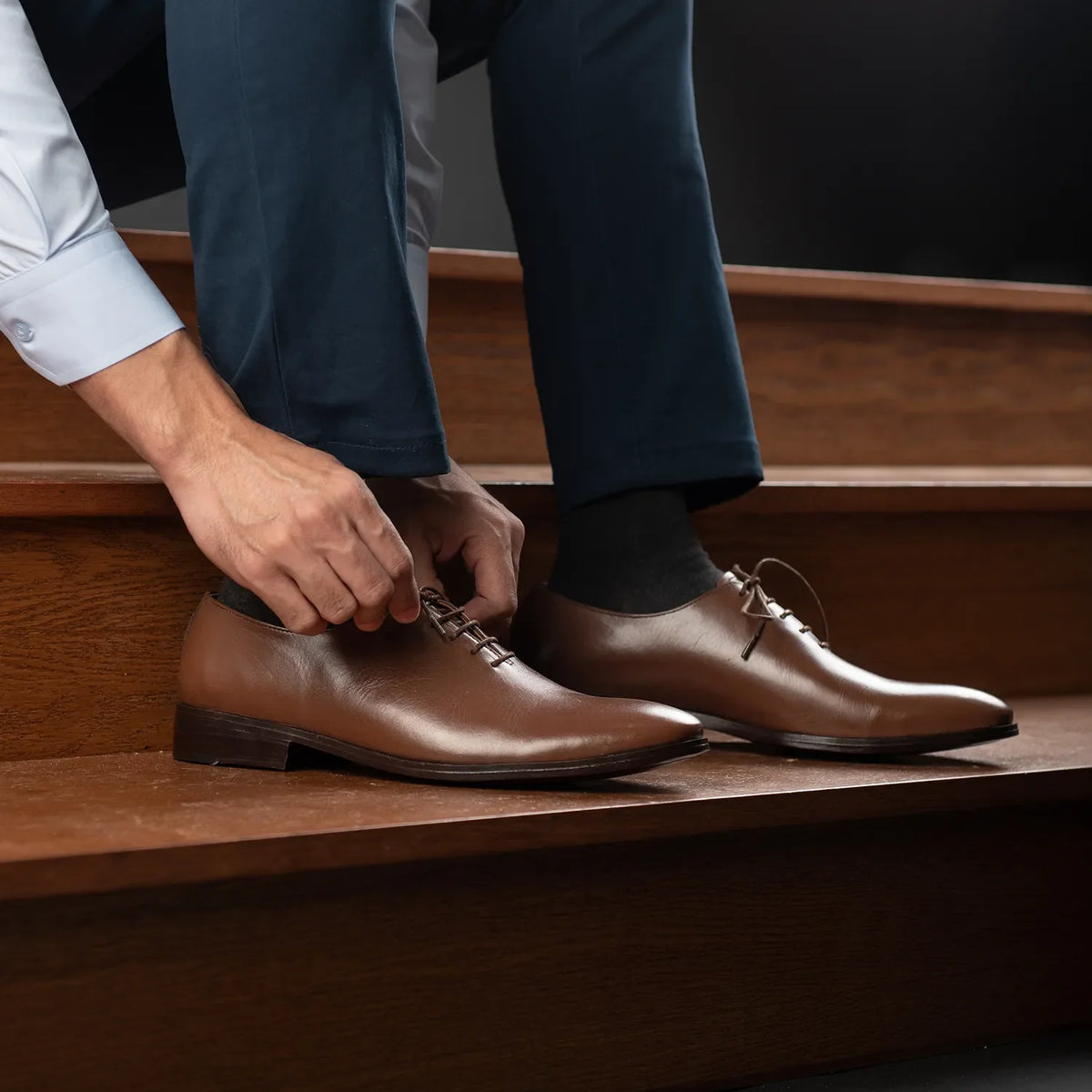 Orlaven Director Wholecut Lichtbruin Leren schoenen voor Heren footwear image 10
