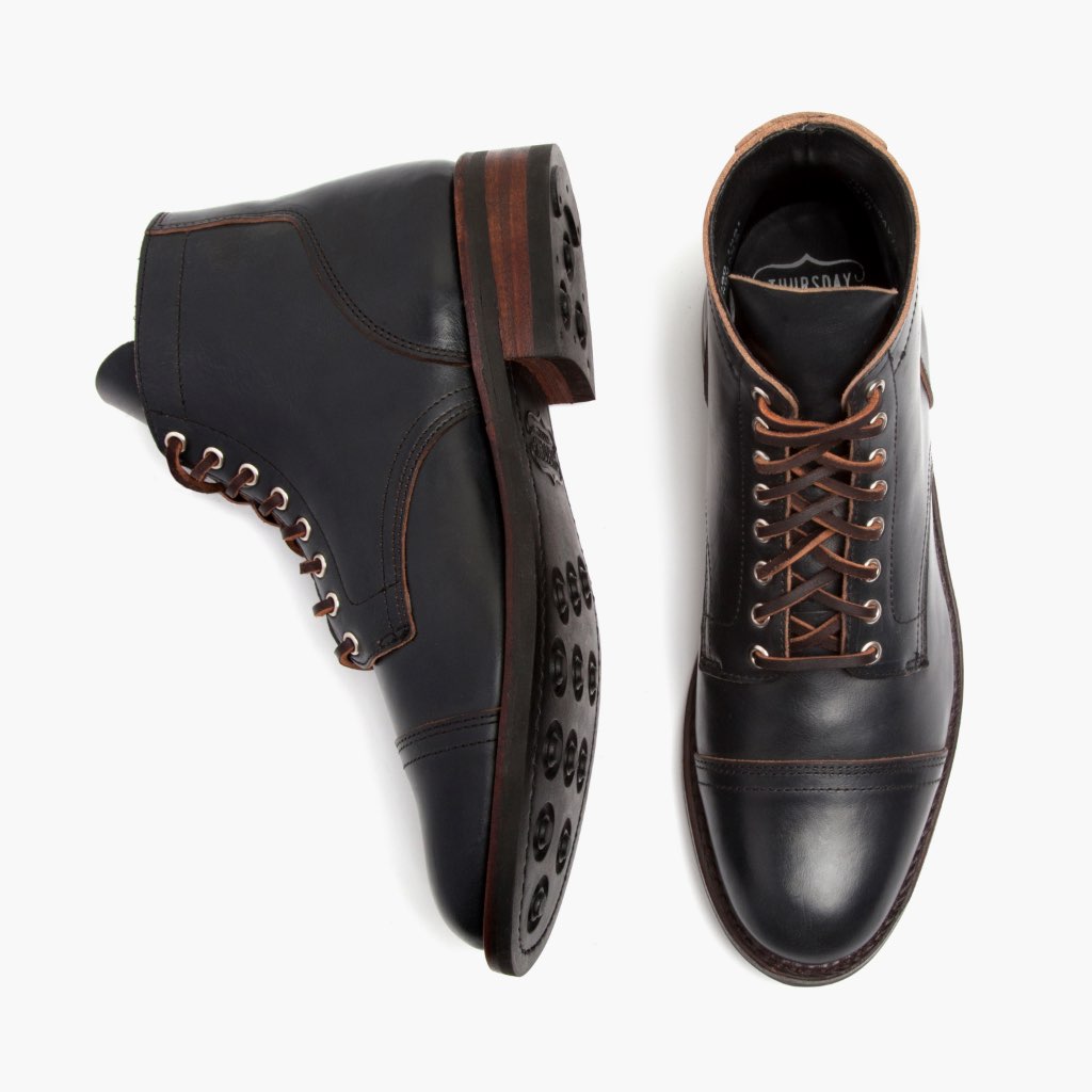 High-Traction Rubber Outsole & Lug Tread Pattern on Vanguard Indigo Leren laarzen voor Heren For Men