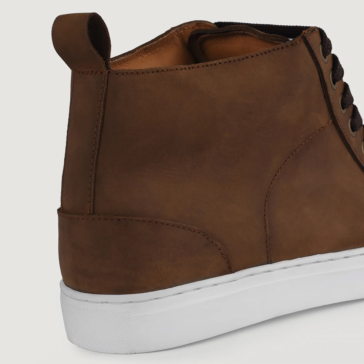 Orlaven Marty High Top Pull-up Bruin Leren sneakers voor Heren footwear image 9