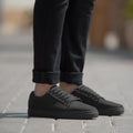 Murphy Low Top Zwart Nubuck Leren sneakers voor Heren