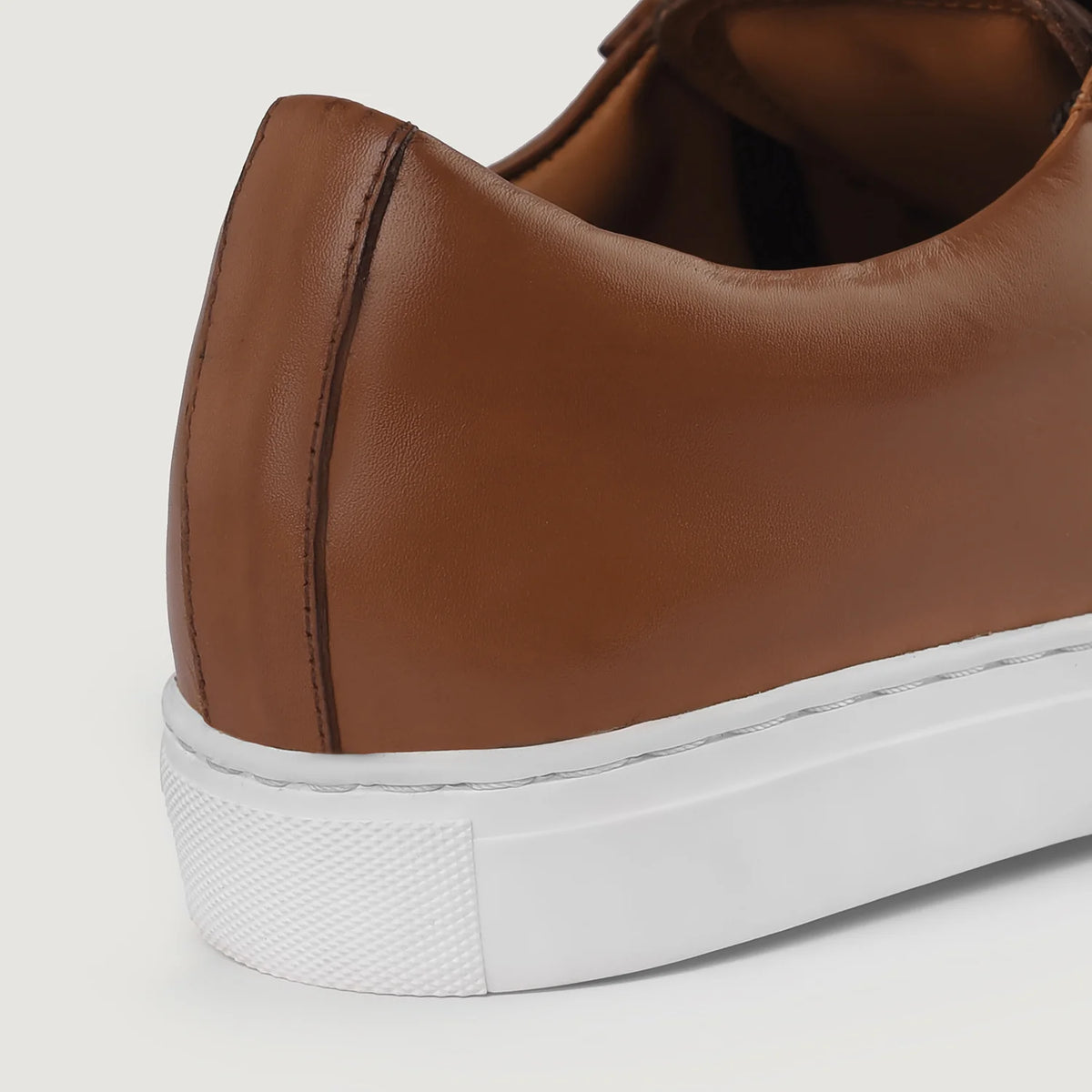 Orlaven Murphy Low Top Lichtbruin Leren sneakers voor Heren footwear image 10