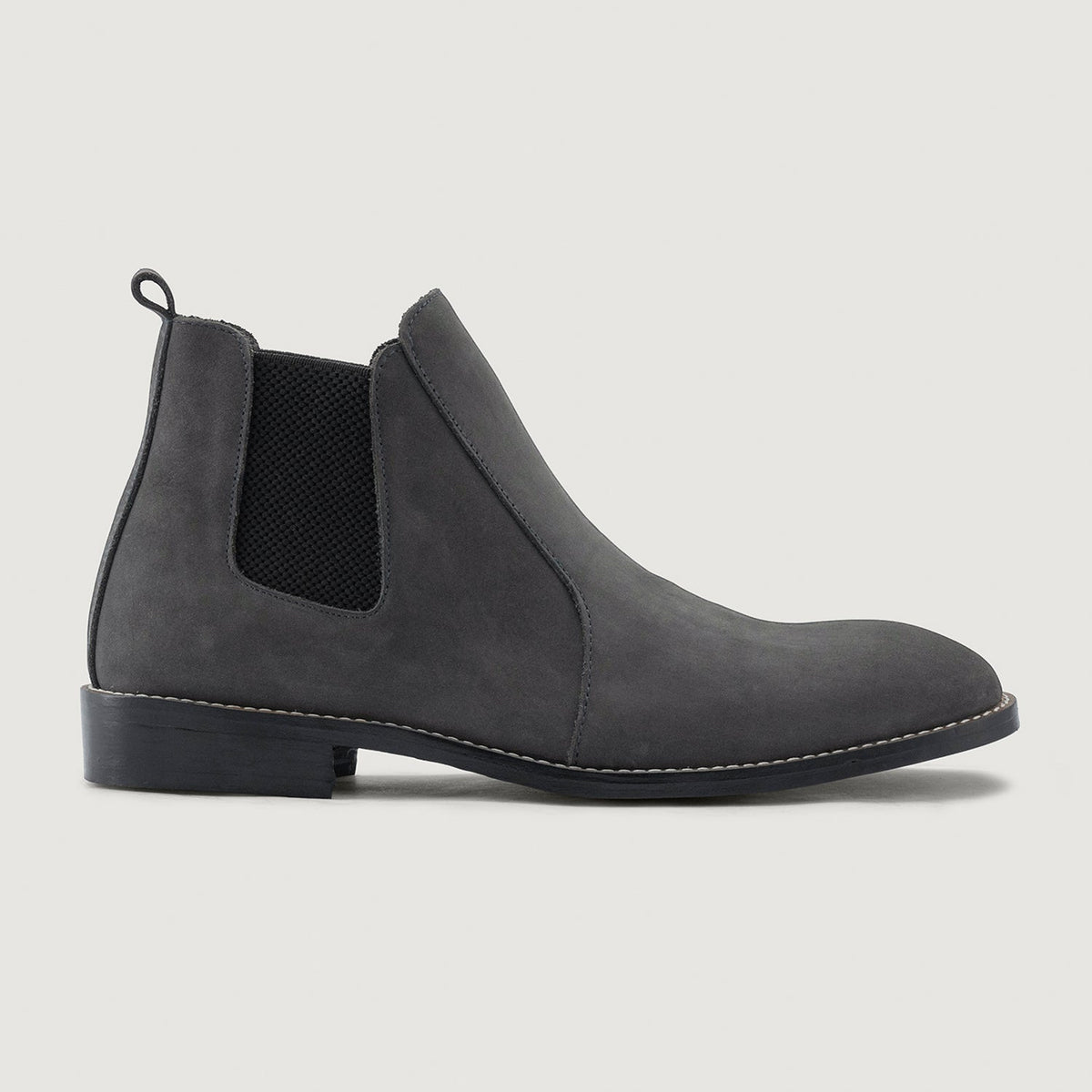 Grey Full-Grain leather Boots - Goodyear-welt constructie & neusdetail