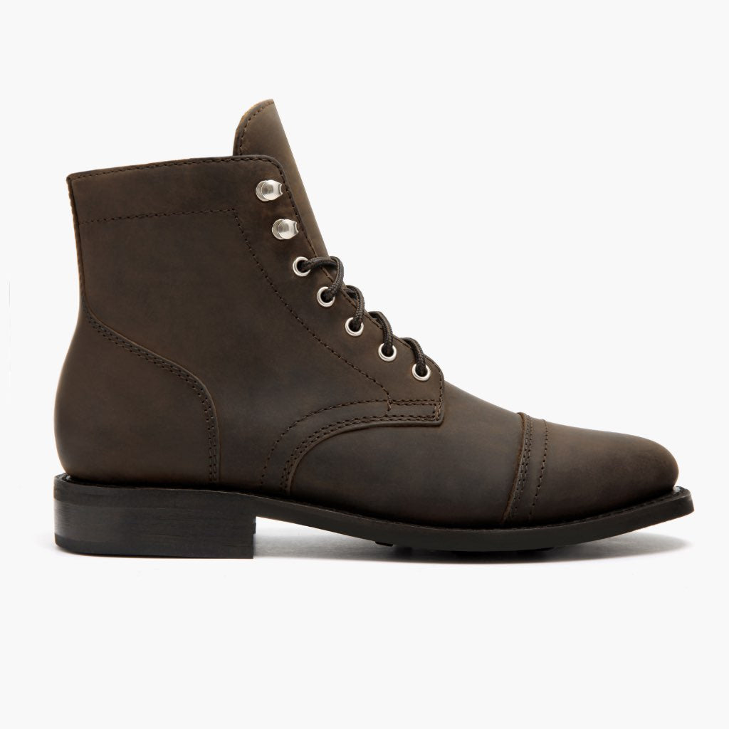 Captain Tobacco Leren laarzen voor Dames in Classic Full-Grain Leather - Zijaanzicht | Online kopen