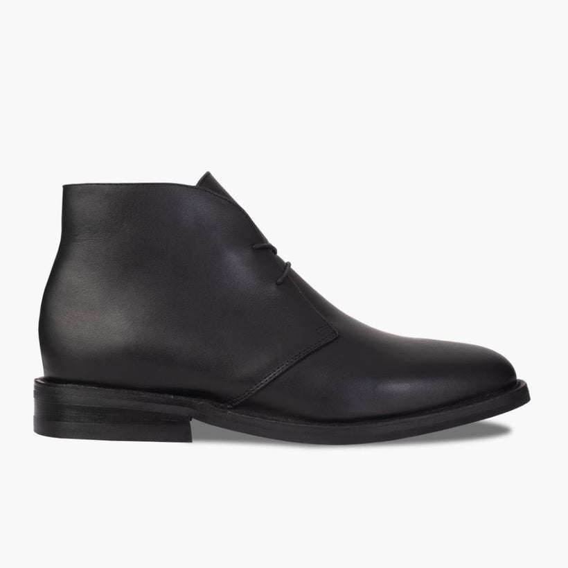Scout Zwart Leather Boots voor Heren