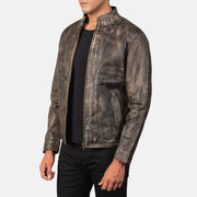 Alex Leren Bikerjack voor Heren – alternate product view 2