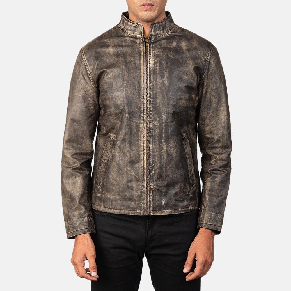 Alex Leren Bikerjack voor Heren – alternate product view 4