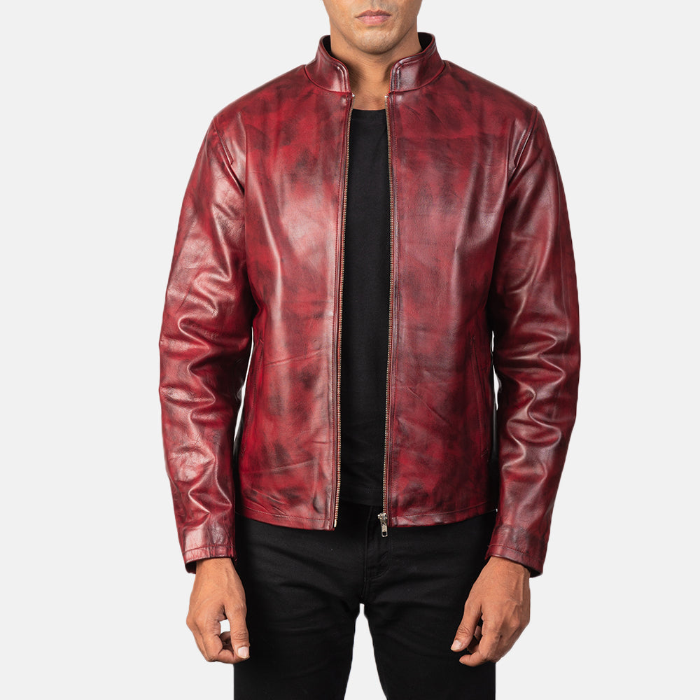 Alex Leren Bikerjack voor Heren – alternate product view 1