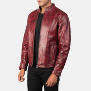 Alex Leren Bikerjack voor Heren – alternate product view 2