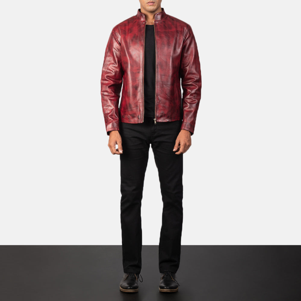 Alex Leren Bikerjack voor Heren – alternate product view 3