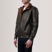 Alfred Leren Bomberjack voor Heren – alternate product view 3