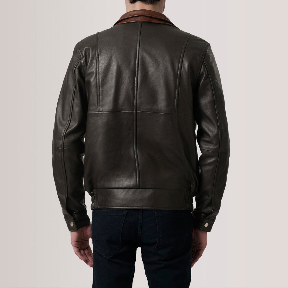 Alfred Leren Bomberjack voor Heren – alternate product view 5