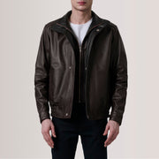 Alfred Leren Bomberjack voor Heren – alternate product view 1