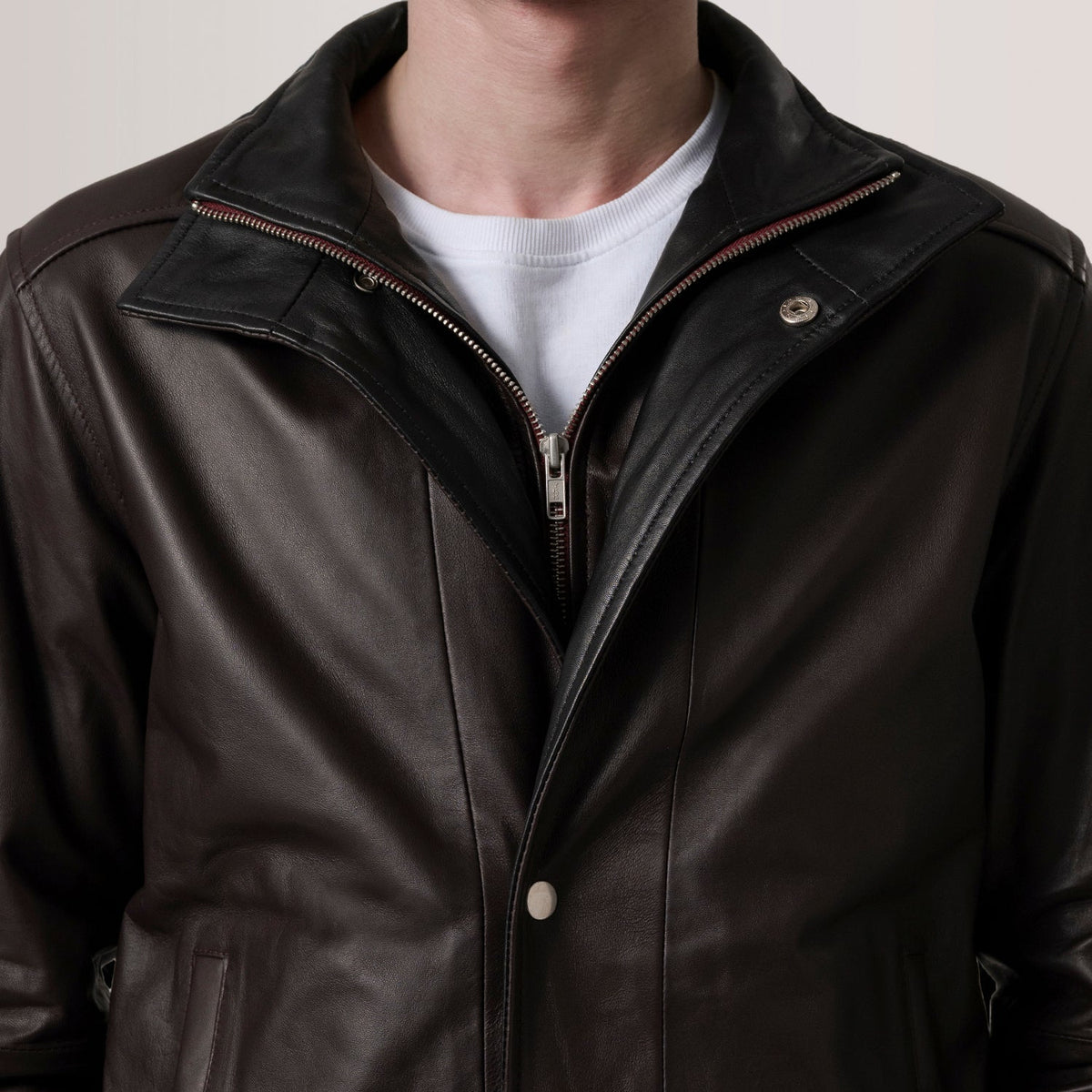 Alfred Leren Bomberjack voor Heren – alternate product view 4