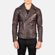 Armand Groen Leren Bikerjack voor Heren – alternate product view 1