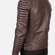 Armand Groen Leren Bikerjack voor Heren – alternate product view 6