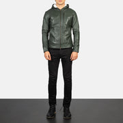 Baston Leren Bomberjack voor Heren – alternate product view 3