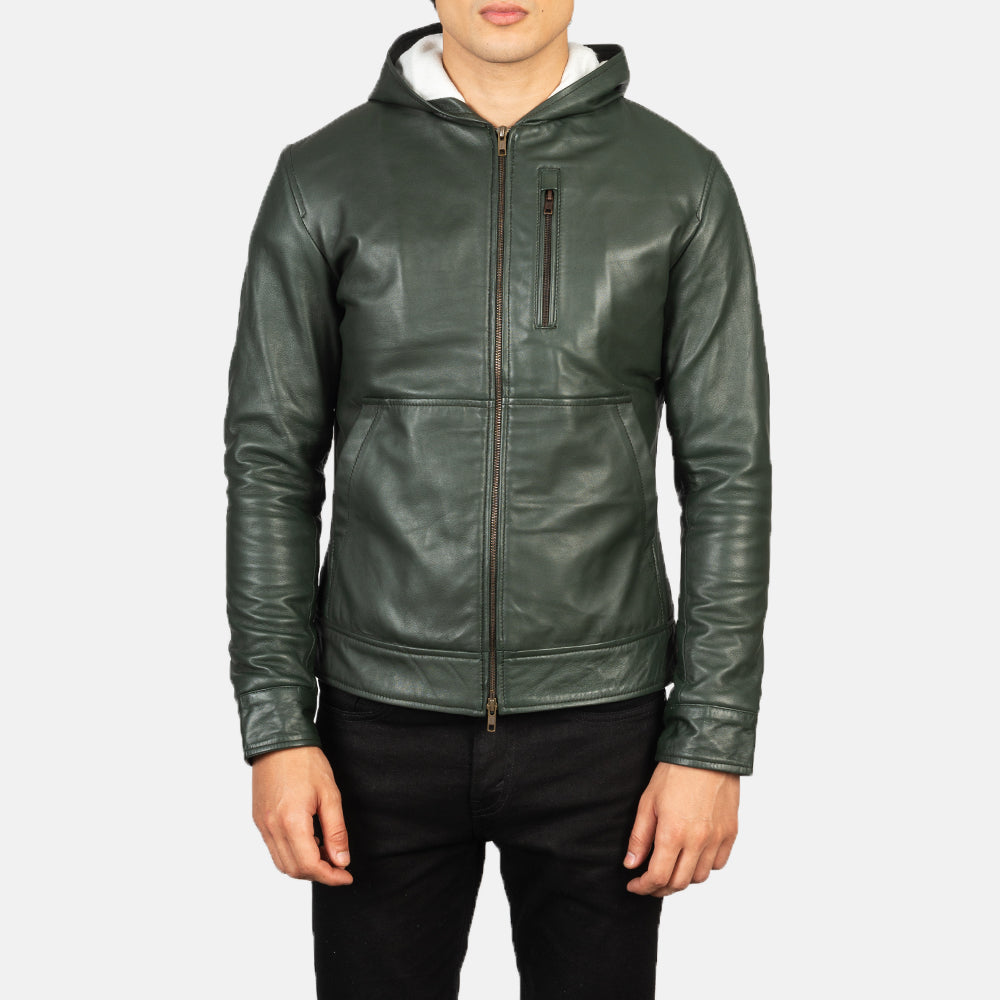 Baston Leren Bomberjack voor Heren – alternate product view 4