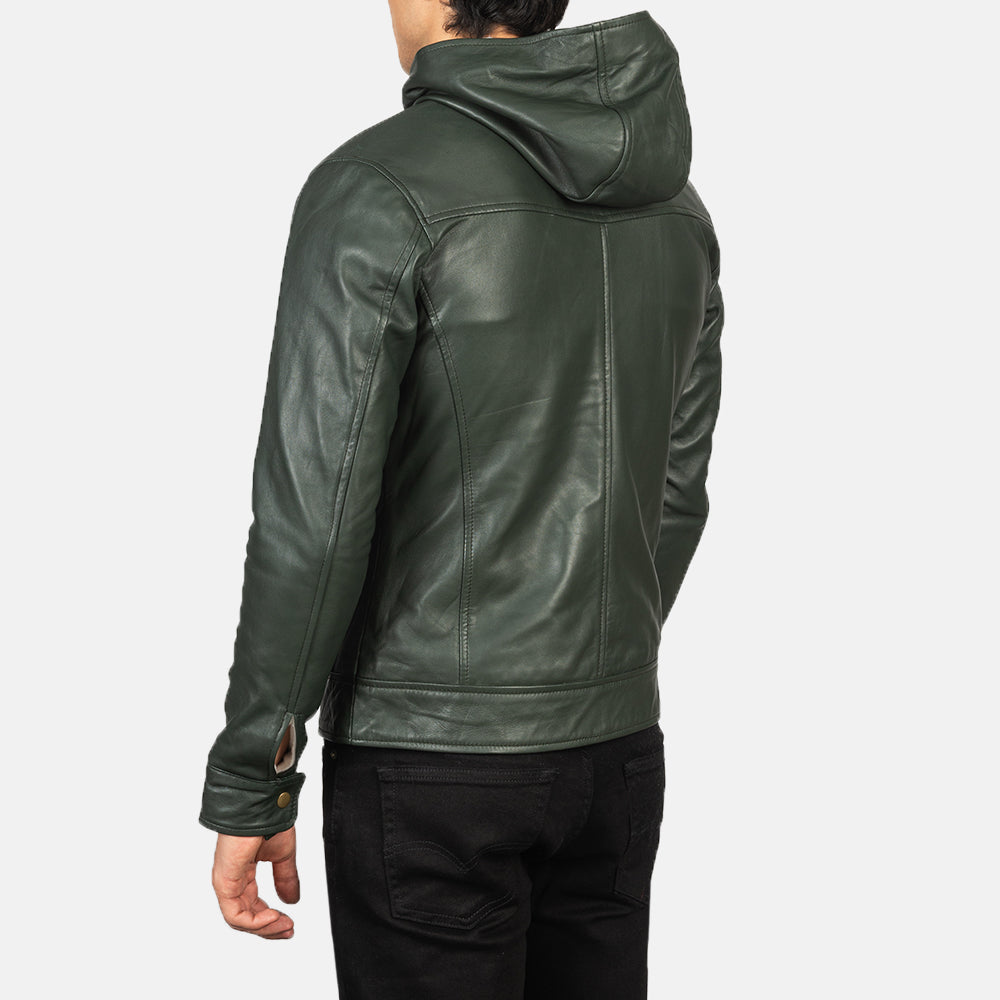 Baston Leren Bomberjack voor Heren – alternate product view 5
