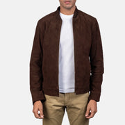 Blain Bruin Leren Bomberjack voor Heren – alternate product view 1