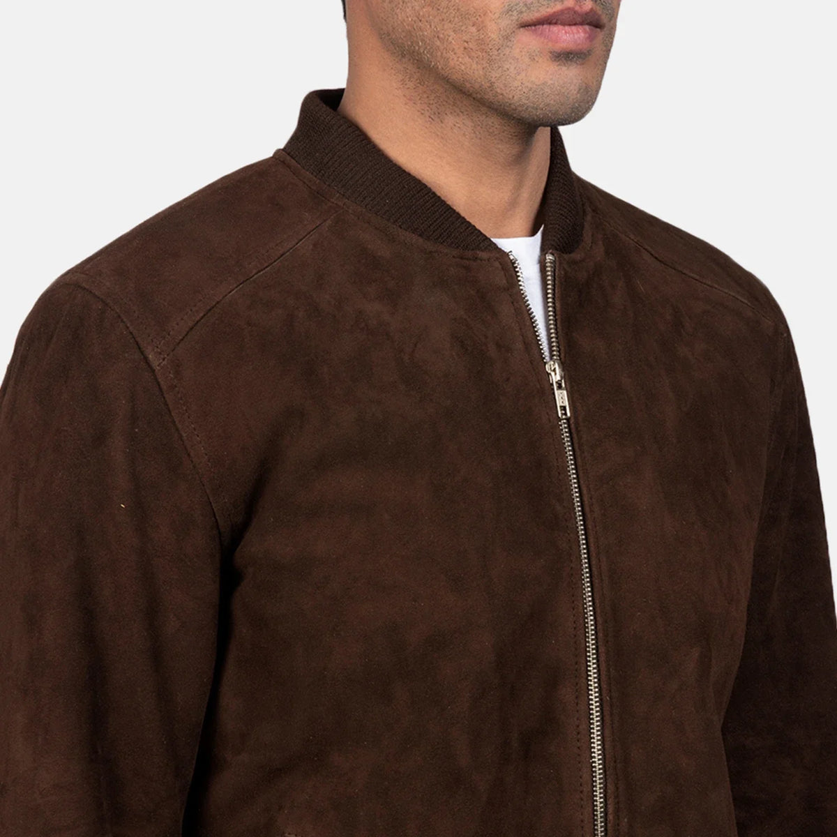 Blain Bruin Leren Bomberjack voor Heren – alternate product view 6