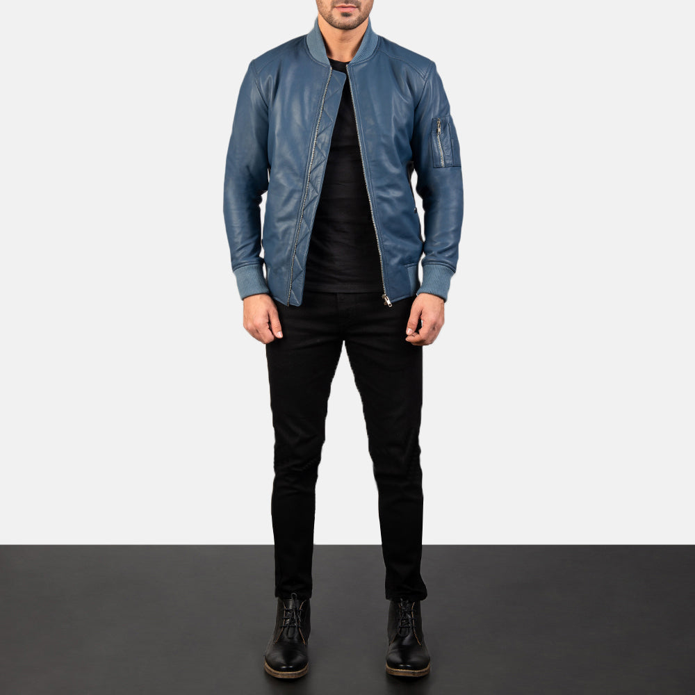 
Bomia MA-1 Leren Bomberjack voor Heren – alternate product view 3
