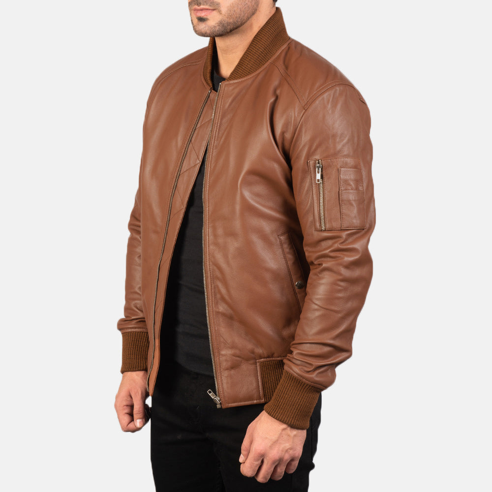 
Bomia MA-1 Leren Bomberjack voor Heren – alternate product view 2