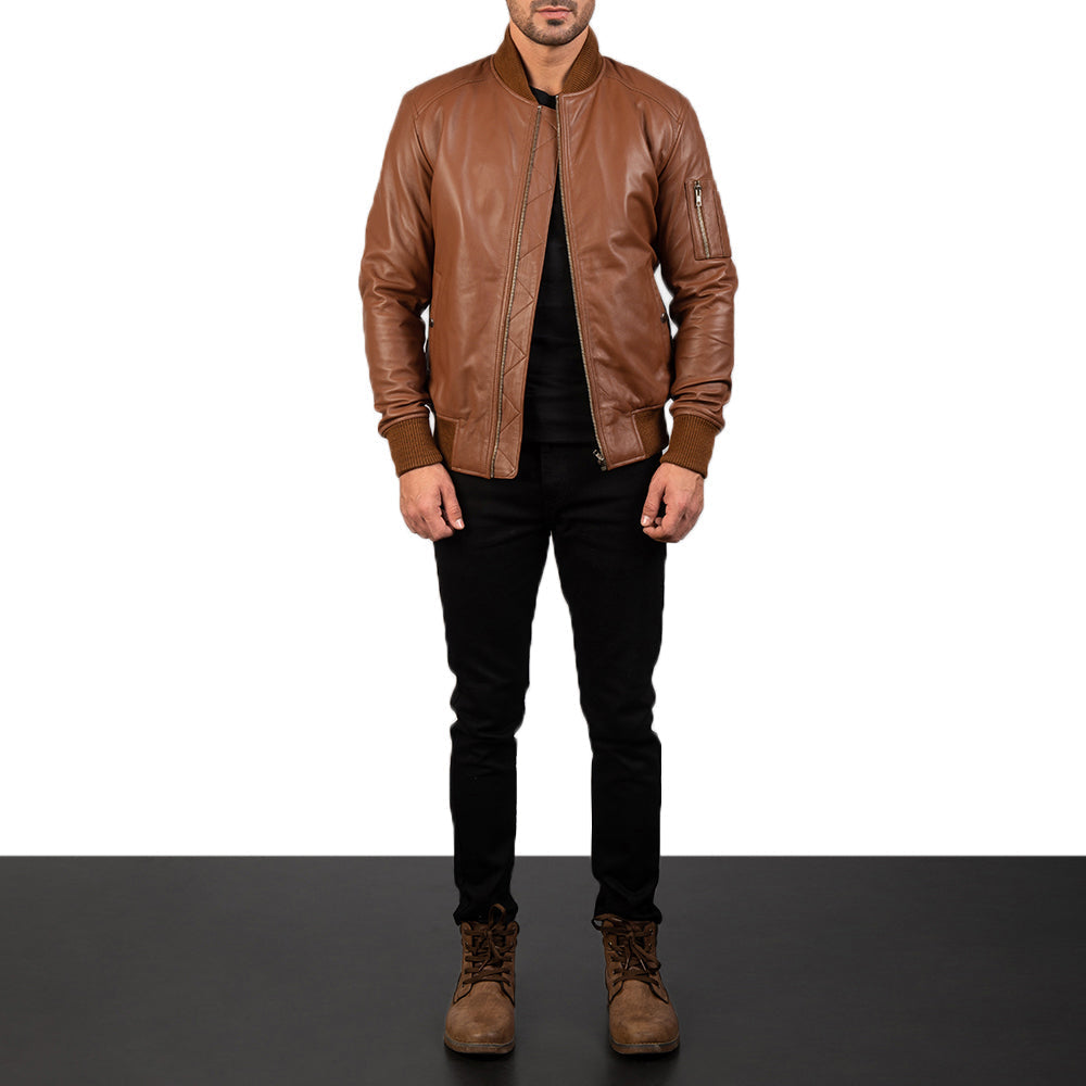 
Bomia MA-1 Leren Bomberjack voor Heren – alternate product view 3