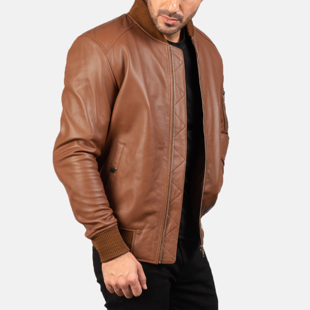 
Bomia MA-1 Leren Bomberjack voor Heren – alternate product view 4