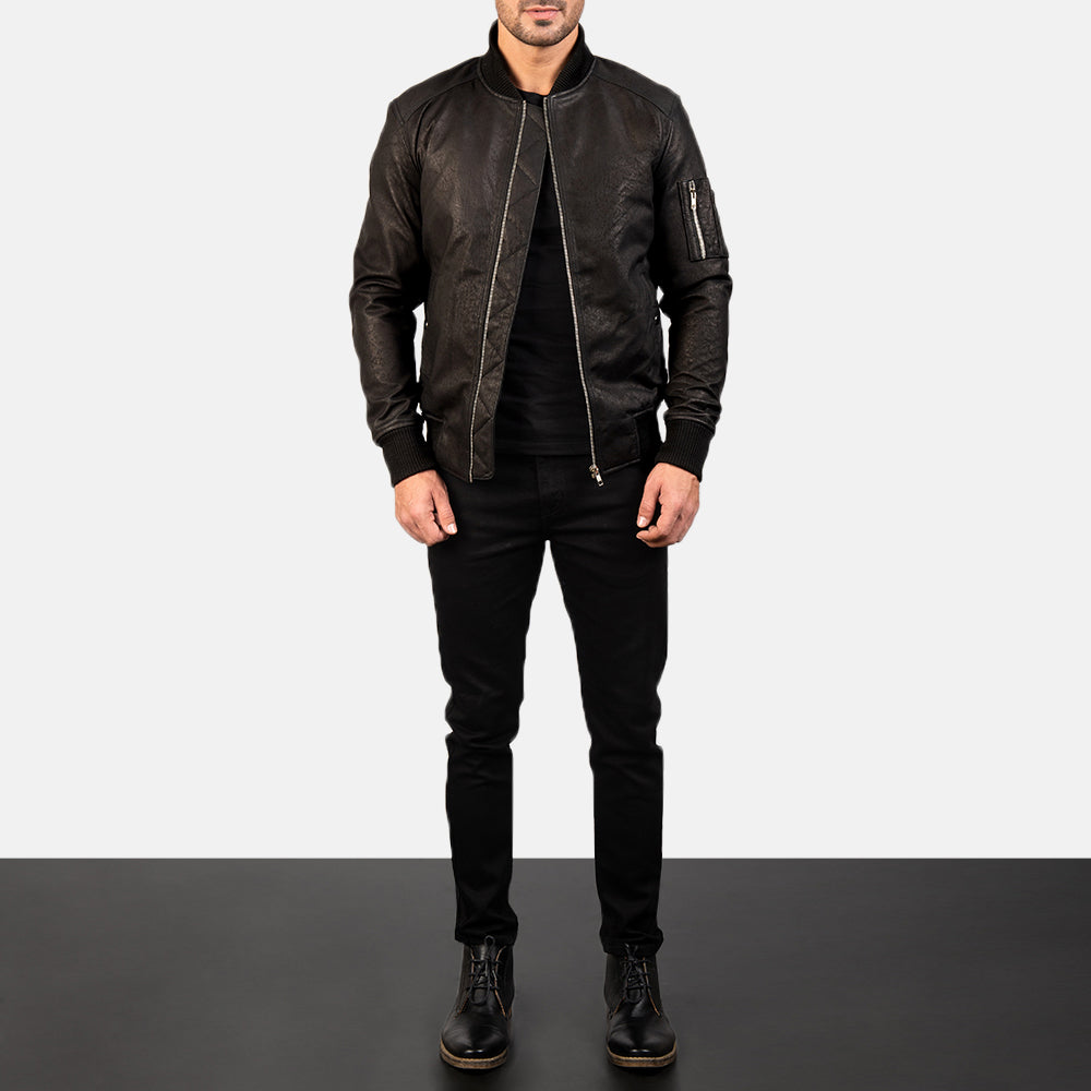 
Bomia MA-1 Leren Bomberjack voor Heren – alternate product view 2