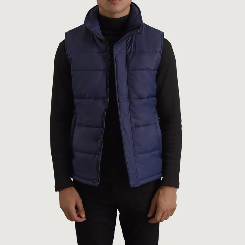 Bryan Blauw Gewatteerde bodywarmer voor Heren