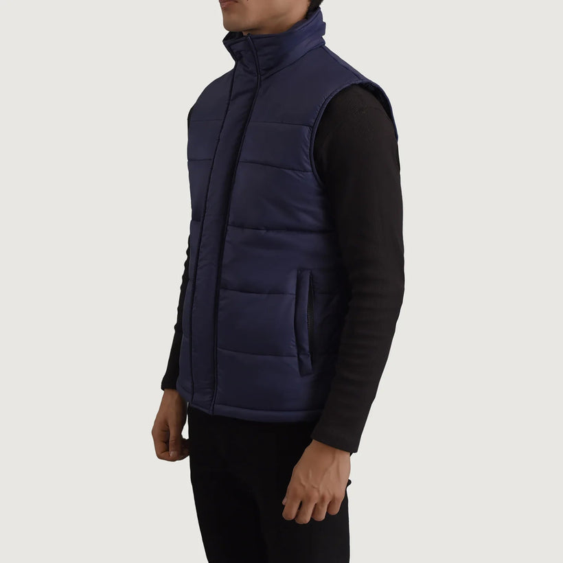 Bryan Blauw Gewatteerde bodywarmer voor Heren