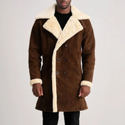
Charles Leren Jas Bruin Shearling Leren Jas voor Heren – alternate product view 4