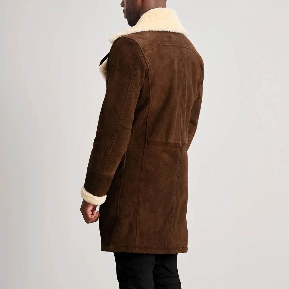 
Charles Leren Jas Bruin Shearling Leren Jas voor Heren – alternate product view 5