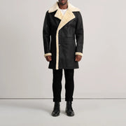 
Charles Leren Jas Bruin Shearling Leren Jas voor Heren – alternate product view 3