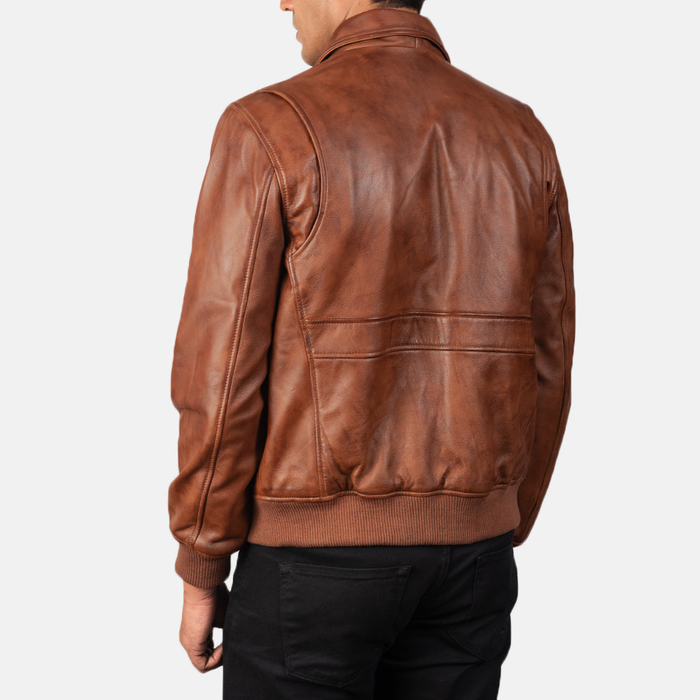 Coffmen Leren Bomberjack voor Heren – alternate product view 5