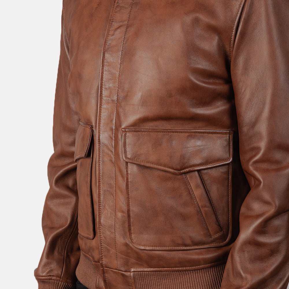 Coffmen Leren Bomberjack voor Heren – alternate product view 6