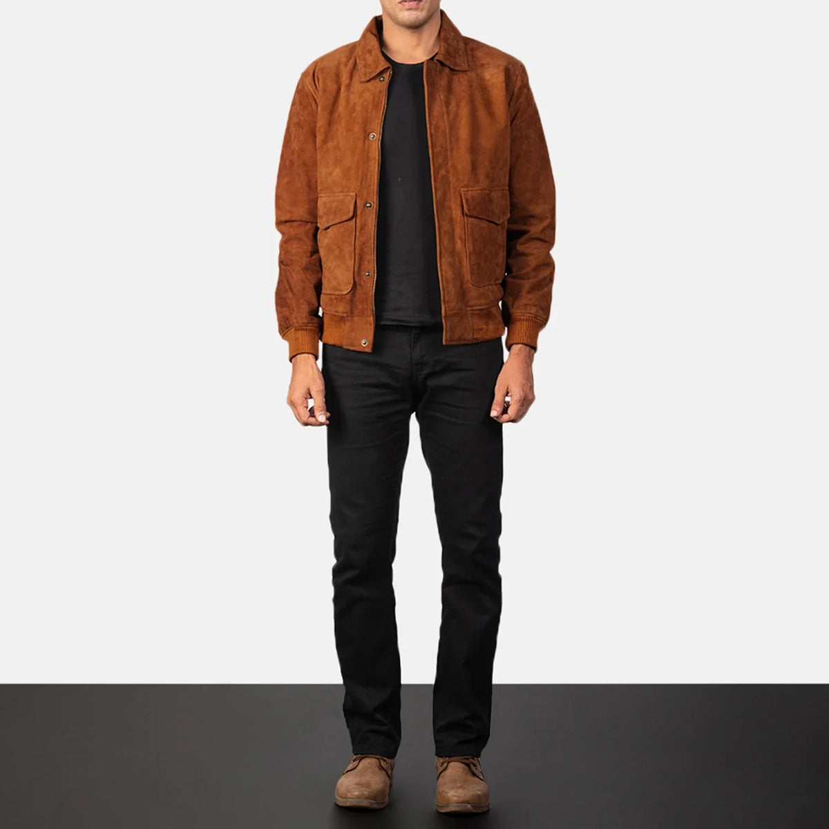 Coffmen Leren Bomberjack voor Heren – alternate product view 3