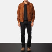 Coffmen Leren Bomberjack voor Heren – alternate product view 3
