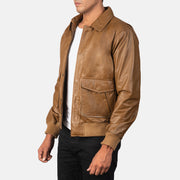 Coffmen Leren Bomberjack voor Heren – alternate product view 2