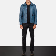 Columbus Leren Bomberjack voor Heren – alternate product view 3