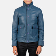 Columbus Leren Bomberjack voor Heren – alternate product view 4