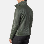 Columbus Leren Bomberjack voor Heren – alternate product view 5