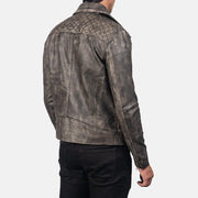 
Danny Gewatteerd Leren Bikerjack voor Heren – alternate product view 6