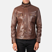 Darren Leren Bikerjack voor Heren – alternate product view 4