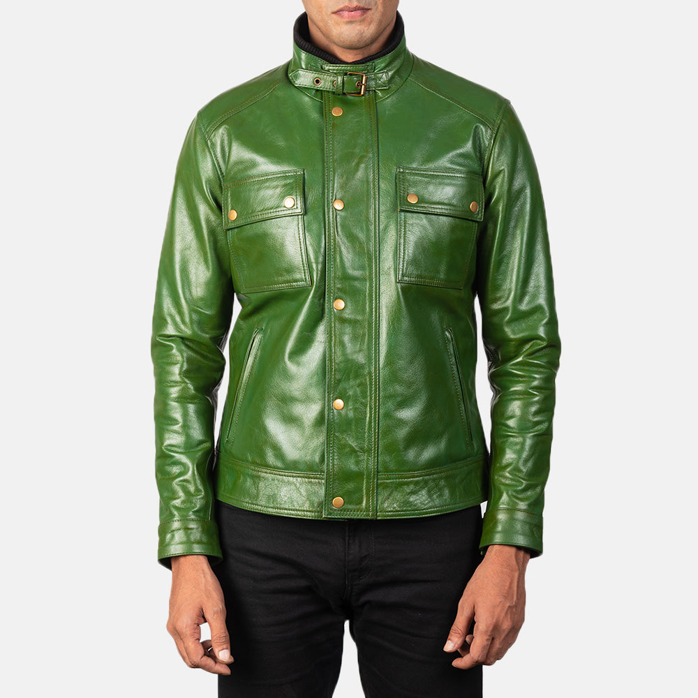 Darren Leren Bikerjack voor Heren – alternate product view 3