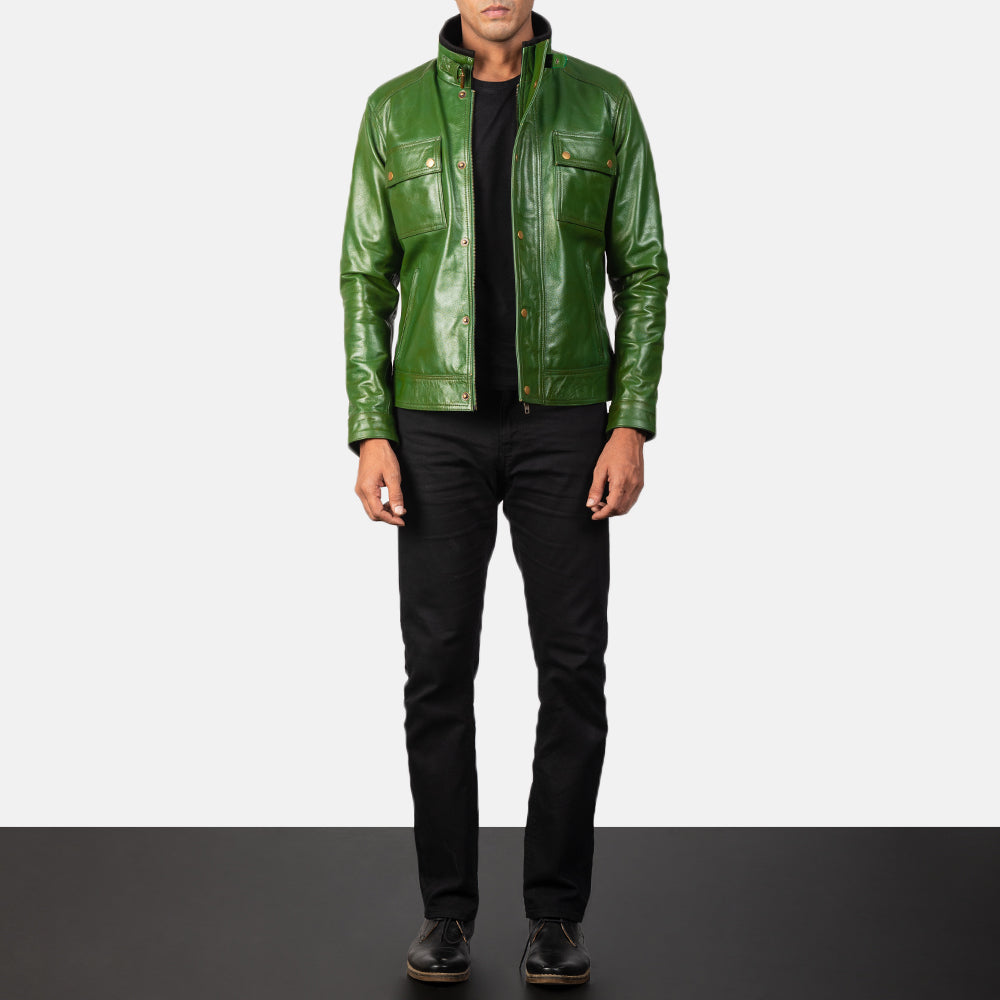 Darren Leren Bikerjack voor Heren – alternate product view 4