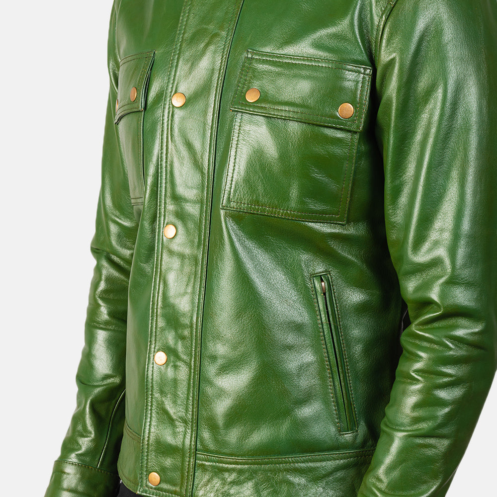 Darren Leren Bikerjack voor Heren – alternate product view 6