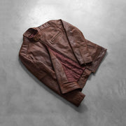Dean Zwart Leren Bikerjack voor Heren – alternate product view 8