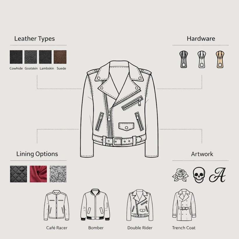Design Your Own Leren Jas voor Dames